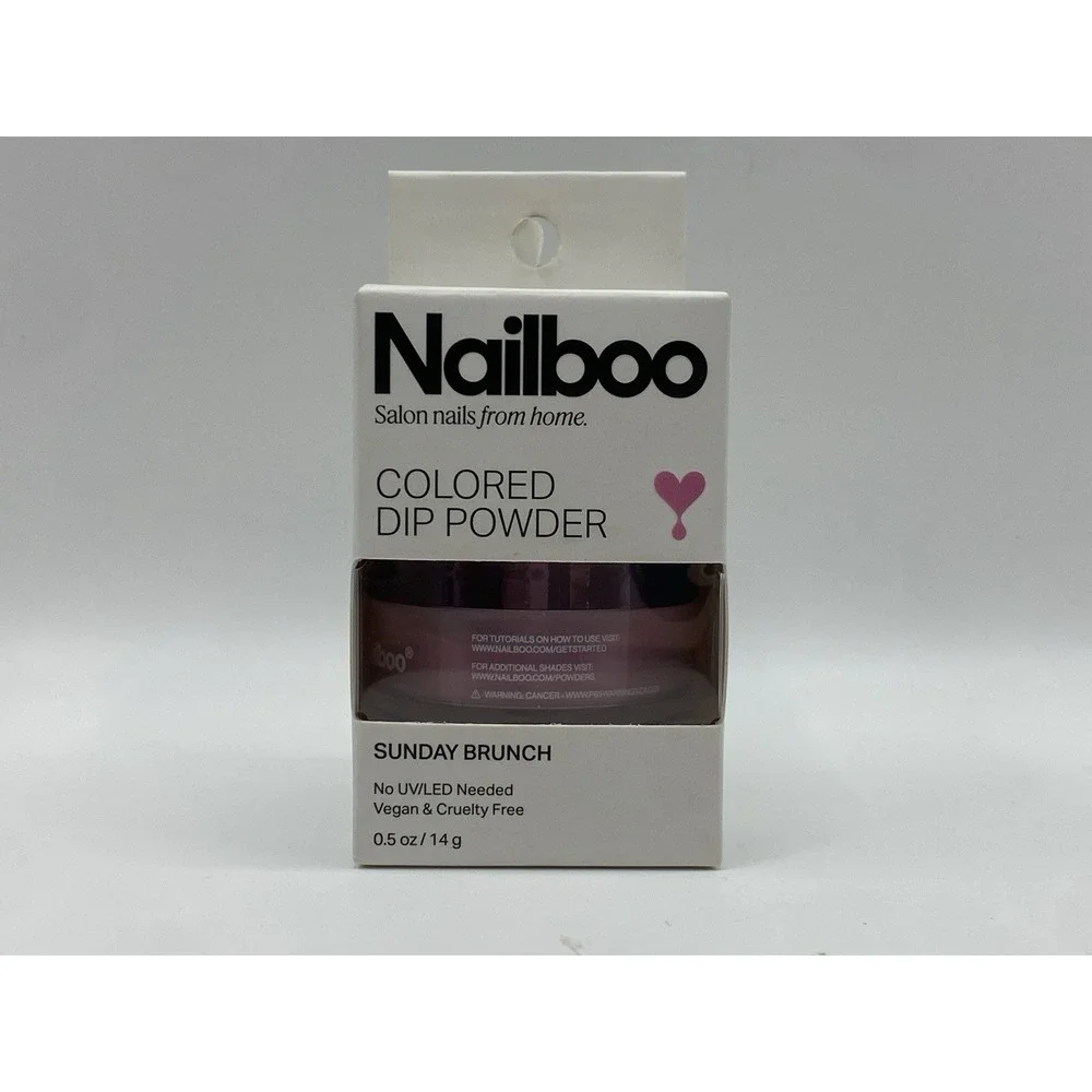 Nailboo Dip Powder Sunday Brunch (Pink) 0.5 oz 14g No UV LED New In Box
